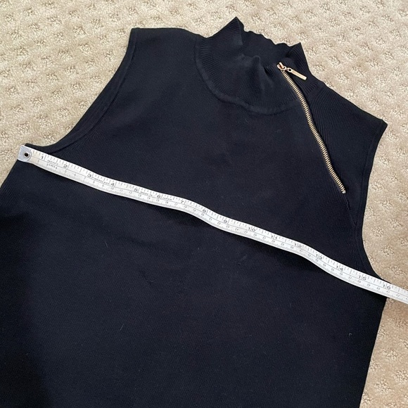 Black Sleeveless Mock Turtleneck - Picture 6 of 6